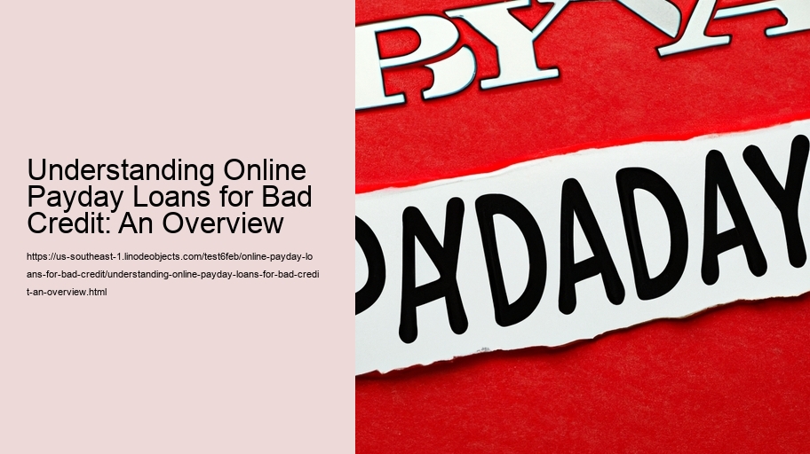 Understanding Online Payday Loans for Bad Credit: An Overview