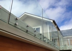 Canterbury Balustrade | Frameless Glass | Round Standoff