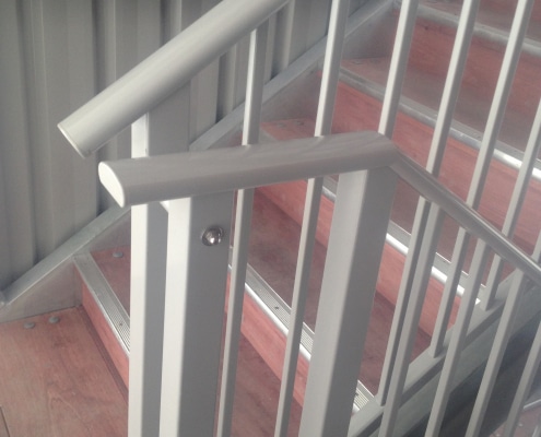 Canterbury Balustrade Aluminium Framed Ascot - Internal Stair Top Fix - Commercial 2