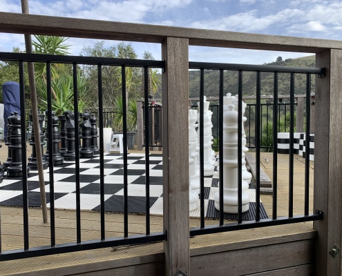Canterbury Balustrade Aluminium Framed Ascot - Timber Mix 2