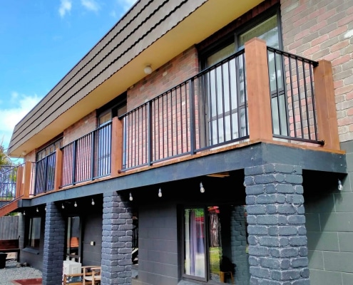 Canterbury Balustrade Aluminium Framed Ascot - Timber Mix 3