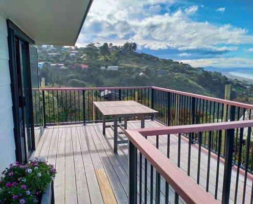Canterbury Balustrade Aluminium Framed Ascot - Timber Top Rail 2