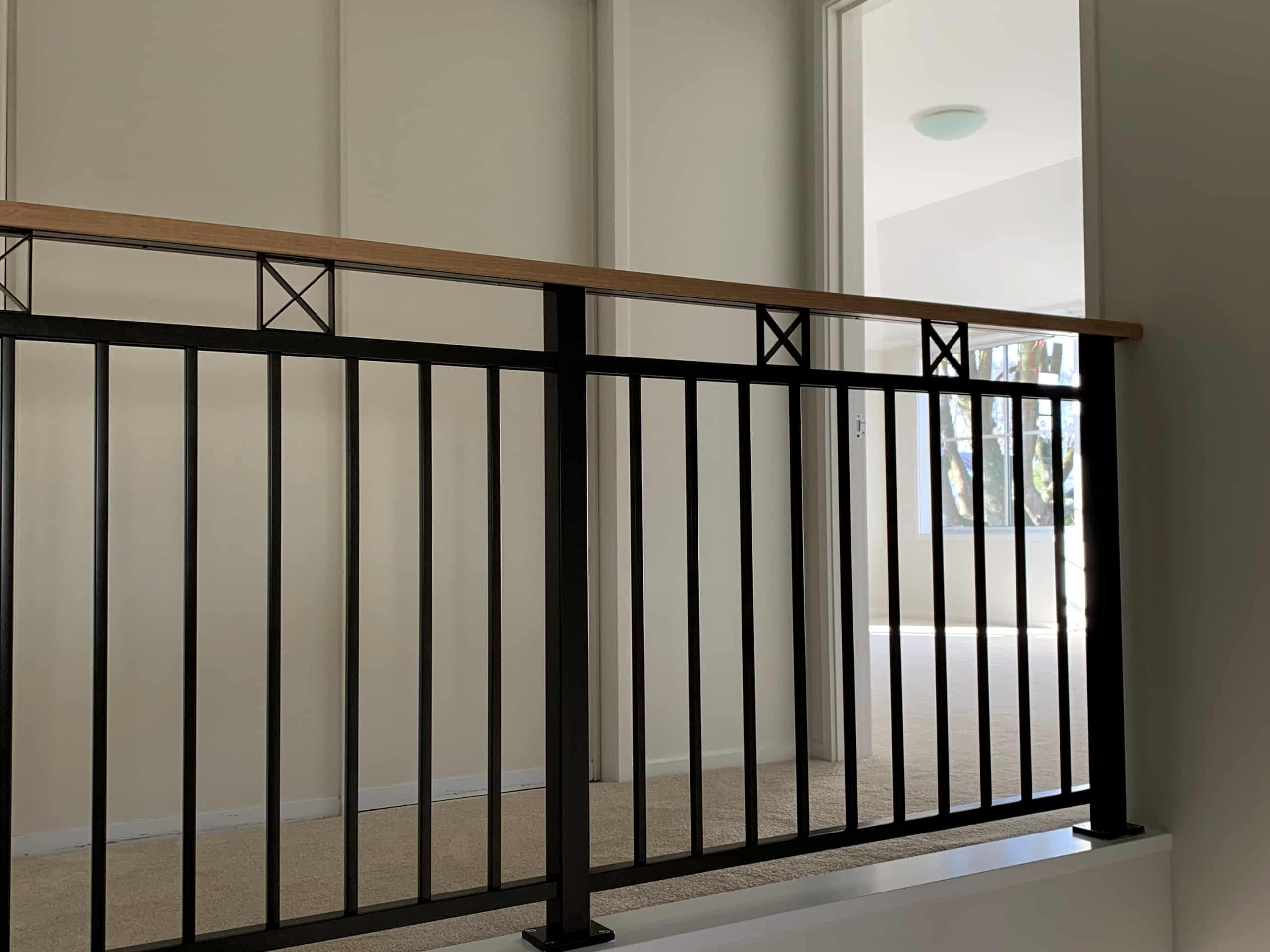 Canterbury Balustrade Aluminium Framed Windsor Top Fix Timber top rail ...