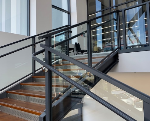 Canterbury Balustrade - Framed Glass Handrails Main Foyer 2- Retail