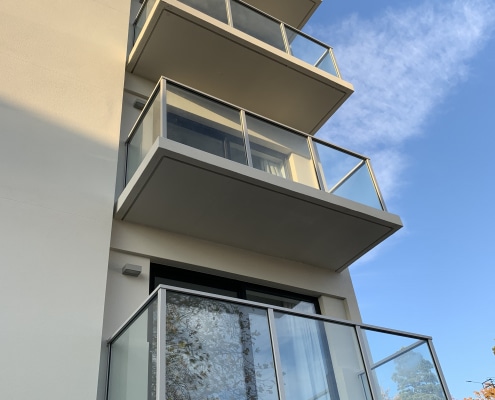Canterbury Balustrade Framed Glass Siena Multi Residential 2