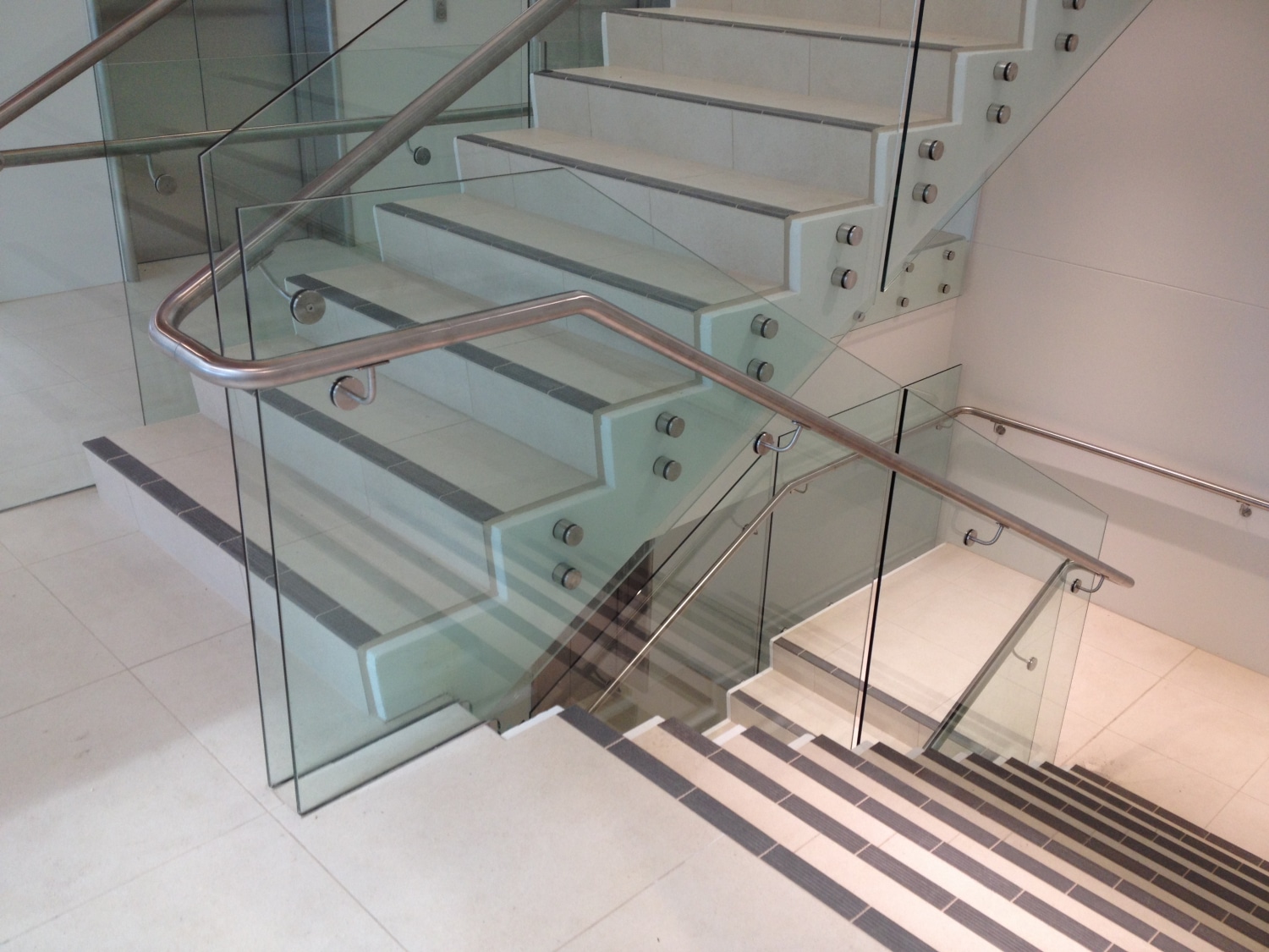 Canterbury Balustrade Frameless Glass Stainless Handrail Stairs Commercial 2