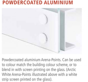 Powder coated aluminium mount